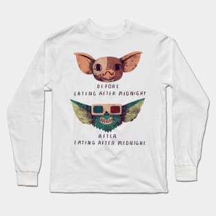 before and after midnight eating Long Sleeve T-Shirt